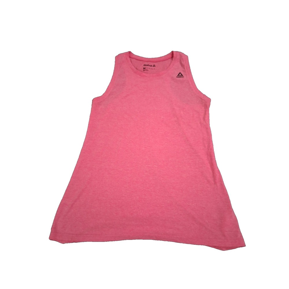 L@@K! Reebok Womens Medium Sleeveless Pink Long Athletic Top‎